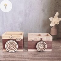 Mod Gỗ Retro Máy Ảnh Bút Handmade Đồ Trang Trí Bằng Gỗ Ngày Lễ Sinh Viên Tốt Nghiệp Quà Tặng Kỷ Niệm VN
