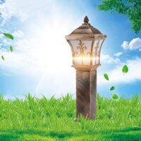 Modeen Continental Frosted Glass Lawn Lights Tradition Victoria Antique Outdoor Table Lamp Column Lamp Garden Light Street Post Light Villa Corrido...