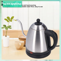 ModernHome 1.2L Ấm Siêu Tốc Cà Phê Thép Không Gỉ Điện Chịu Nhiệt Chống Trơn Trượt Cổ Ngỗng Tay Đổ Phích Cắm Châu Âu 220V