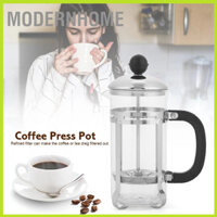 ModernHome 350Ml Thép Không Gỉ Thủy Tinh Rỗng Cafetiere Pháp Lọc Trà Cà Phê Bình Báo Chí Pit Tông