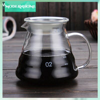 ModernHome 500ml Thủy Tinh Dày Chịu Nhiệt Cà Phê & Trà Bình Nhỏ Giọt Ấm Thanh Phụ Kiện