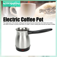 ModernHome 600Ml Bình Làm Nóng Cà Phê Bằng Thép Không Gỉ Ấm Đun Nước Điện Phích Cắm Châu Âu 220V 600W