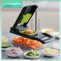 ModernHome Máy cắt rau củ quả tiết kiệm thời gian lao động thực phẩm hành tây có hộp đựng Bếp thái hạt lựu Hiện vật màu xám