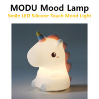 Modu Smile LED Silicone Touch Mood Lamp Cắm trại Đèn nội thất (Kỳ lân, Khủng long)