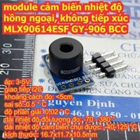 module cảm biến nhiệt độ hồng ngoại, không tiếp xúc MLX90614ESF MLX90614 GY-906 BCC kde7951