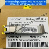 Module cáp đồng RJ45 Lenovo Avago ABCU-5740AGZ-IB1 1000Base-T RJ-45 SFP Transceiver 78P3824