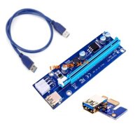 MODULE CARD RISER CHUYỂN ĐỔI MỞ RỘNG PCI-E 1X SANG 16X KÈM CÁP USB 3.0