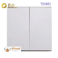 Module Công tắc đôi, một chiều 16A/250V Lắp đế âm vuông chuẩn Simon - Tây Ban Nha E6 721021