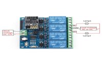 MODULE ĐIỀU KHIỂN 4 RELAY BẰNG WIFI ESP8266