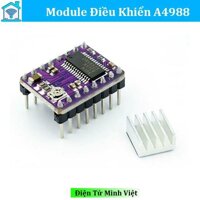 Module điều khiển động cơ a4988 step driver - chuyên dùng cho máy cnc(kèm tản nhiệt)