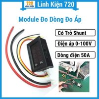 Module đo dòng đo áp 0-100V/50A có trở Shunt đi kèm