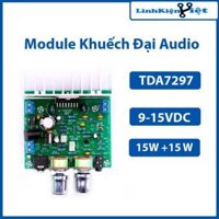 Module khuếch đại Audio TDA7297 12V 15W+15W V2 phù hợp với loa mini, loa di động, loa vi tính,....