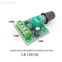 Module mạch điều chỉnh tốc độ động cơ điện 1 chiều loại mini 1803bk DC 1.5V-12V2A