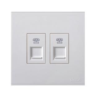 Module ổ cắm điện thoại đôi Simon 725224