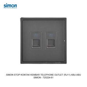 Module ổ cắm điện thoại đôi Simon 725224
