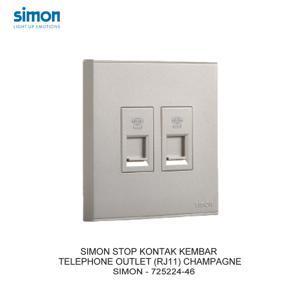 Module ổ cắm điện thoại đôi Simon 725224