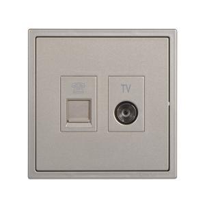 Module ổ cắm tivi và điện thoại Simon 705301
