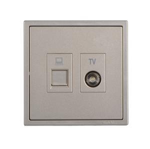 Module ổ cắm tivi và dữ liệu Cat.5e Simon 705302