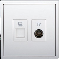 Module ổ cắm tivi và dữ liệu Cat.5e Simon 705302