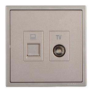 Module ổ cắm tivi và dữ liệu Cat.5e Simon 705302