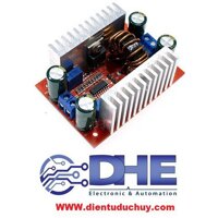 MODULE TĂNG ÁP 400W DC-DC, ĐIỆN ÁP VÀO 8.5 - 50VDC, ĐIỆN ÁP RA ĐIỀU CHỈNH ĐƯỢC 10 - 60VDC, CHỈNH ĐƯỢC DÒNG RA TỐI ĐA