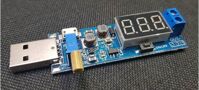 Module tăng/hạ áp DC với đầu vào USB hoặc micro USB có LED hiển thị Volt