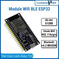 MODULE WIFI BLE ESP32 NODE MCU LUANODE32 nguồn vào 5VDC có cổng USB
