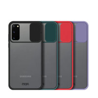 MOFI Anti-Hacker Peeping Slide Lens Cover Shockproof Anti-scratch Translucent Matte Silicone Protective Case for Samsung