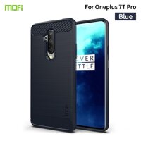 Mofi Cho OnePlus 7T Pro/OnePlus 7T Ốp Lưng Sợi Carbon Dẻo Silicone Bảo Vệ Vỏ Mềm TPU Vỏ Ốp Lưng Bảo Vệ HD1911 HD1901