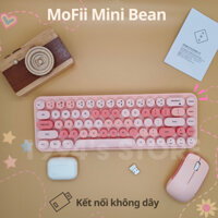MoFii Candy Mini Bean - Bộ bàn phím giả cơ và chuột không dây 2.4G cho máy tính bàn, PC, laptop, tivi, điện thoại tablet