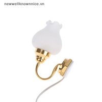 Mới 1 / 12 Nhà Búp Bê Đèn LED Tulip Đèn Tường 5V Có Dòng Nhà Búp Bê Mini Trang Trí Đèn Phòng Micro Cảnh Đạo Cụ Xây Dựng NUCE