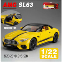 Mới 1: 22 Mercedes Benz AMG SL63 Diecast Mẫu Xe Hợp Kim Ô Tô Đồ Chơi Bộ Sưu Tập Quà Tặng Cho Trẻ Em Bé Trai Bé Gái