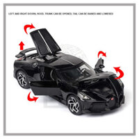 Mới 1: 32 Bugatti LA Voiture Noire Diecast Hợp Kim Xe Ô Tô Đồ Chơi Mô Hình Cho Bé Trai, Đồ Chơi Trẻ Em Cho Bé Trai Xe Tải Miniauto Đồ Chơi Âm Thanh Và Ánh Sáng