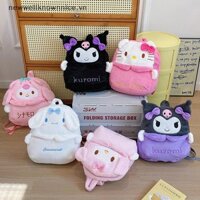 Mới 1 Cái Dễ Thương My Melody Pompom Purin Túi Đi Học Dung Tích Lớn Kawaii Sanrio Kuromi Hello Kitty Cinnamoroll Mềm Sang Trọng Ba Lô Bé Gái NUCE