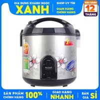 (Mới 100%)Nồi cơm điện Sharp 2.2 lít KS-R231STV-Chính Hãng 100%-SX Thailan Lòng nồi chống dính.sử dụng 6-8 người ăn.Công suất:800 W-Bảo Hành 12 Tháng