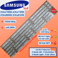 [mới 100%]Thanh led tivi samsung43tu7000,43tu7400,43tu8000,43tu8100(1 bộ gồm 6 thanh)-dthoangduong.