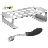 Mới 18 Lỗ Jalapeno Grill Rack & Pepper Corer Tool, Thép Không Gỉ Trống Cánh Gà Roaster Cho BBQ