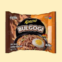 Mới -  1Thùng Mì xào hương vị bò xào 100g*24 gói KORENO
