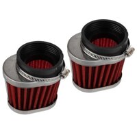 Mới 2 Chiếc 54mm Bộ Chế Hòa Khí Bầu Dục Pod Bộ Lọc Không Khí Phù Hợp Cho Xe Honda CB650 CB750 CB900 CB1000 CB1100 CBXauto Phần Trang Trí Xe Hơi