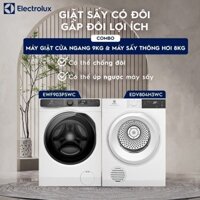 [Mới 2024] Combo máy giặt Electrolux 9kg EWF9023P5WC và máy sấy thông hơi Electrolux EDV804H3WC - Free giao lắp