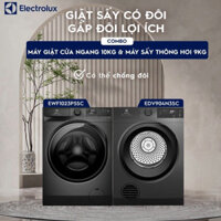[Mới 2024] Combo máy giặt Electrolux 10kg EWF1023P5SC và máy sấy thông hơi Electrolux 9kg EDS904N3SC - Free giao lắp