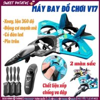 🎉Mới 2024🎉Máy bay điều khiển từ xa cỡ lớn V17, Máy bay Phản Lực Bay vòng tròn nhào lộn 360 độ sử dụng an toàn cho bé