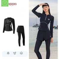Mới 2025 Bikini, Set Đồ bơi nữ áo dài tay quần dài kappa đi biển,học bơi kiểu dáng năng động, thể thao cao cấp
