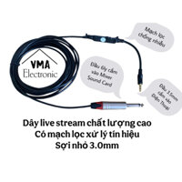 [Mới 2025] Dây live stream có mạch lọc xử lý tín hiệu âm thanh chống nhiễu tốt, có 4 mẫu cơ bản || VMA Electronic