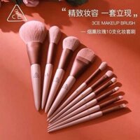Mới 3CE Smoky Rose Cọ Trang Điểm 10 Miếng Bộ Phấn Mắt Siêu Mềm Bộ Bàn Chải Bột Bàn Chải Dụng Cụ Làm Đẹpmengf11.vn20241218145210