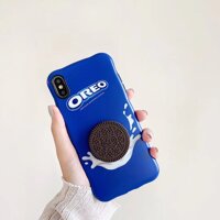Mới 3D Oreo Chocolate Bánh Hình Thú Mềm Mại Suốt Trường Hợp Cho Iphone 6 6S 11 Pro 7 Plus 8 8 plus X XS XR Max Điện Thoại Coque CapA