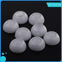 Mới 4 Cặp 18mm Nửa Tròn Rỗng Búp Bê Mắt Trắng Với 4 Cặp 10mm Trong Suốt Iris Búp Bê Dollfie DIY Tiếp Liệu