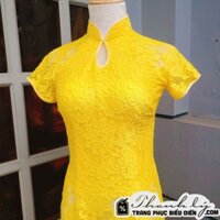 [Mới] 7 áo dài ren lưới, áo dài bưng quả