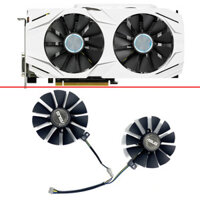 Mới 87MM GTX1060 GTX1070 RX480 Quạt Làm Mát Cho ASUS GTX 1060 1070 RX 480 Card Đồ Họa T129215Quạt làm mát SU PLD09210S12HH 28mm
