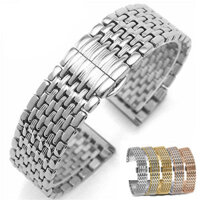 Mới 9 Dây Đeo Hạt Cho seiko SKX SRPD Dây Đeo Bướm Khóa Chắc Chắn Thép Không Gỉ Dây Đeo Đồng Hồ 12 14 16 18 20 22mm